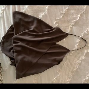 Naked zebra halter neck tank